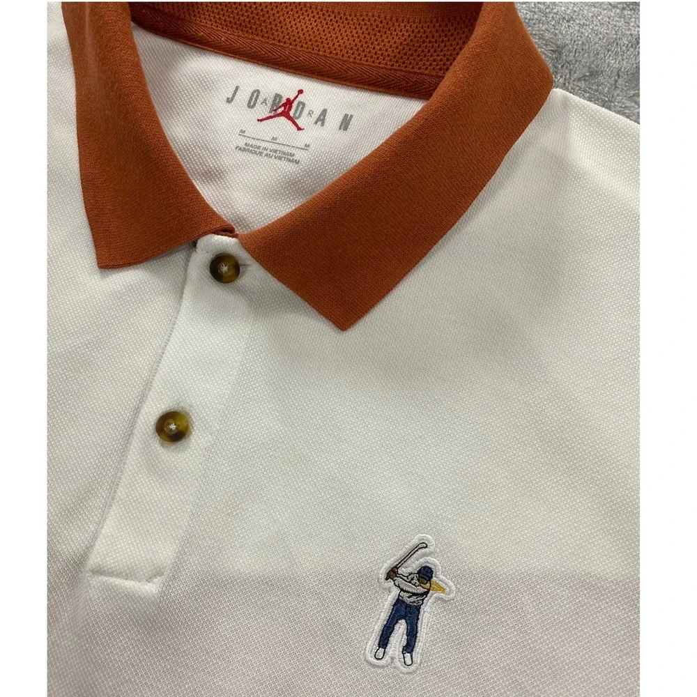 Air Jordan X Eastside Golf Club Pro Polo Shirt Men's Medium White Sports Casual